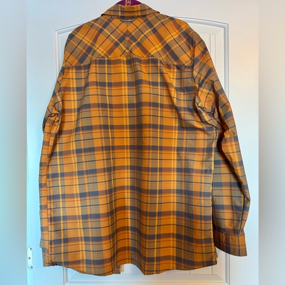 LL Bean Men’s Large Orange,Blue Cool Button Fishing Outdoor Performance Nylon - Picture 9 of 10